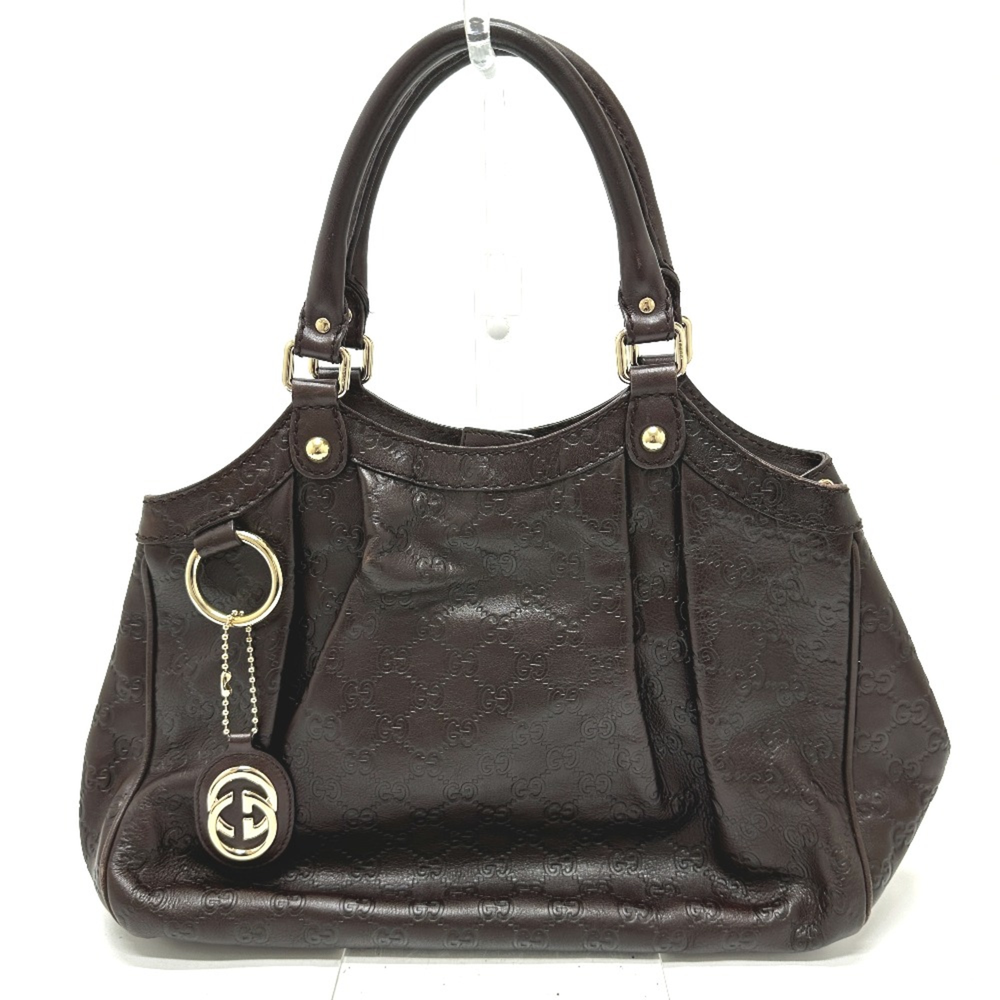 Gucci 211944 GG Tote Bag Brown GoldHardware