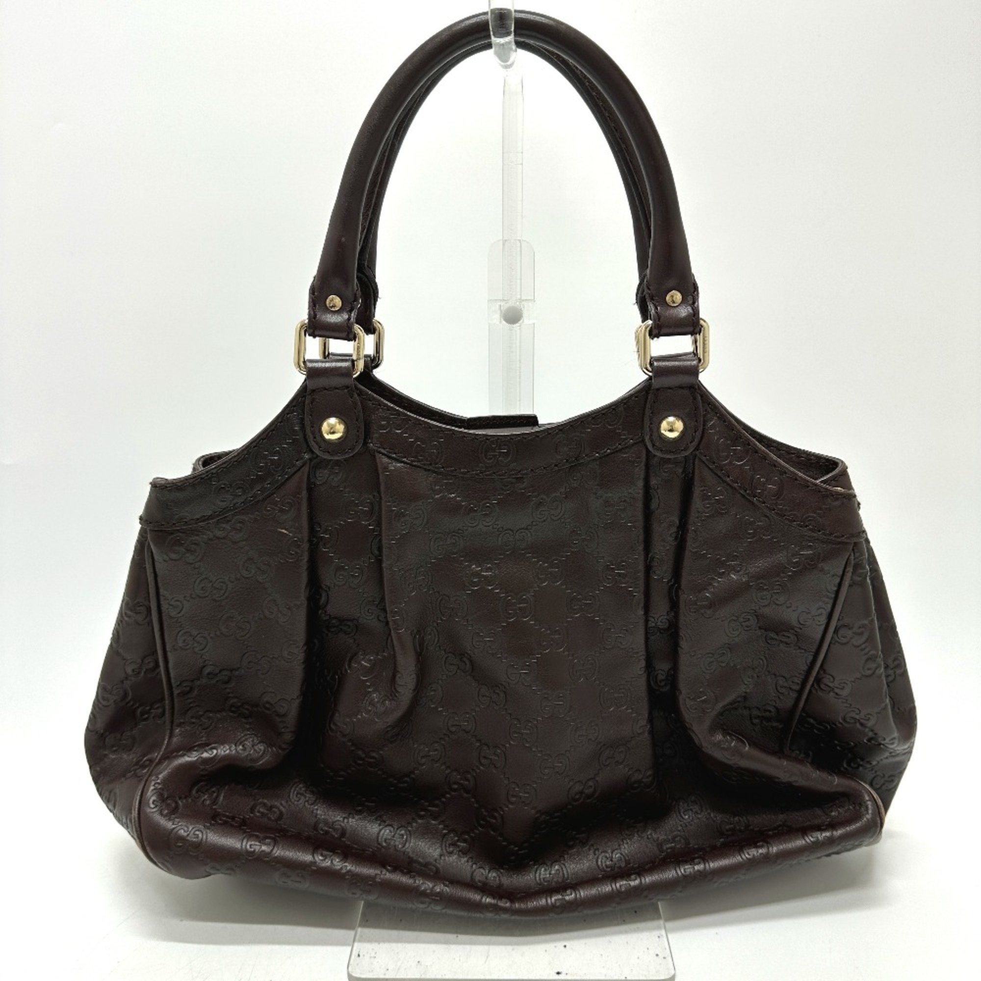 Gucci 211944 GG Tote Bag Brown GoldHardware