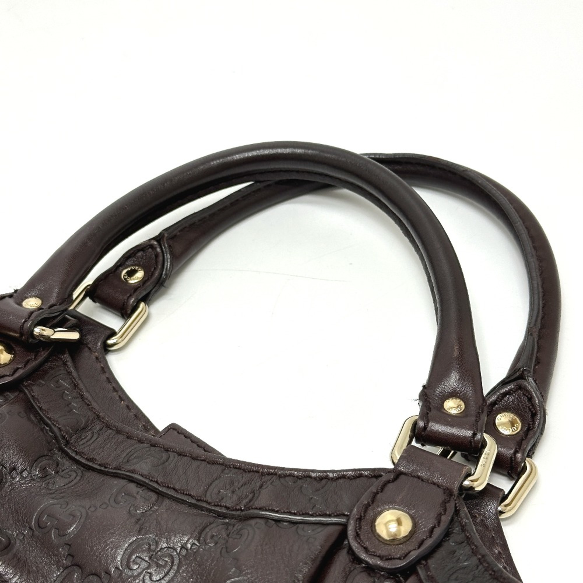 Gucci 211944 GG Tote Bag Brown GoldHardware