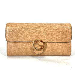 Gucci 598166 Interlocking G Long wallet Long Wallet Beige