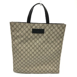 Gucci 456217 GG Hand Bag Tote Bag Beige Black