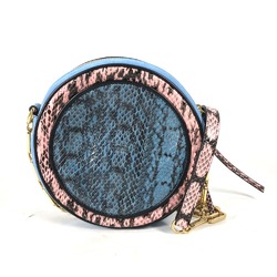 Gucci 499823 Round Pochette Crossbody Chain Shoulder Bag blue