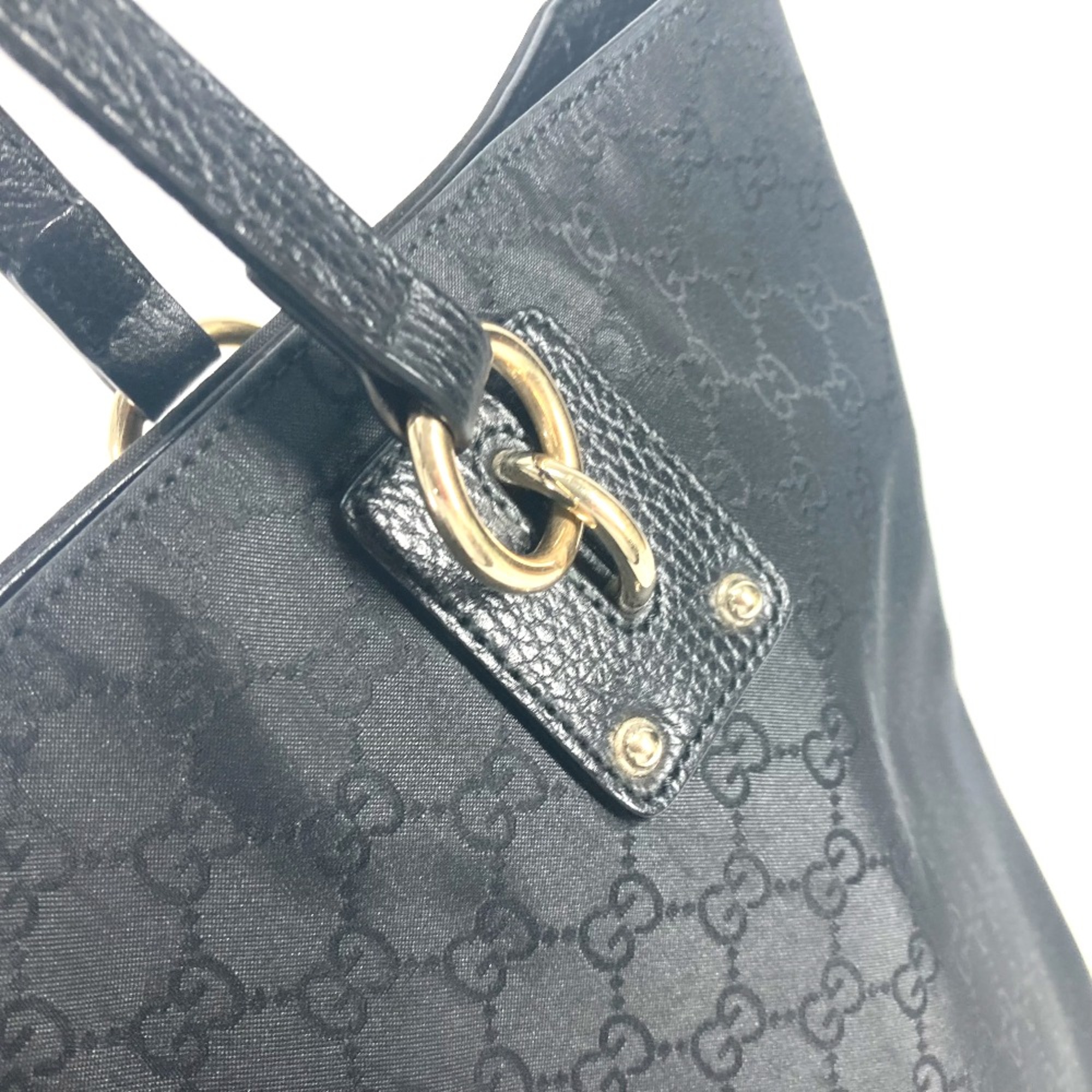 Gucci 353702 GG shoulder bag Tote Bag Black