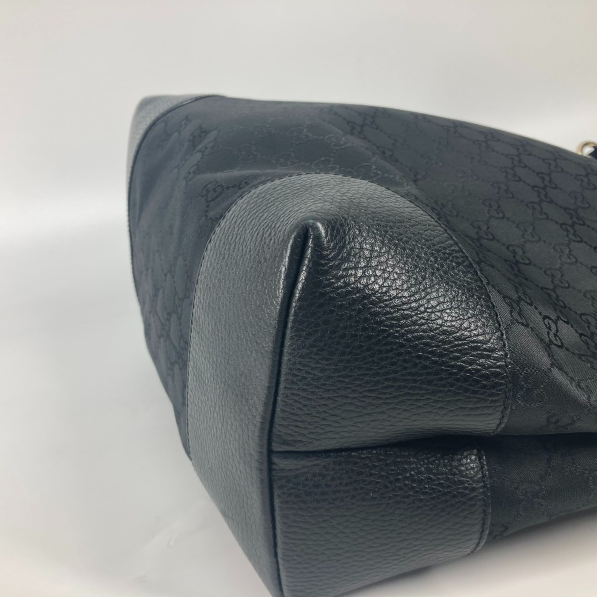 Gucci 353702 GG shoulder bag Tote Bag Black