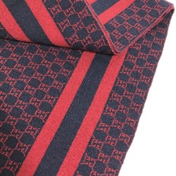 Gucci Bicolor Scarf Red Navy