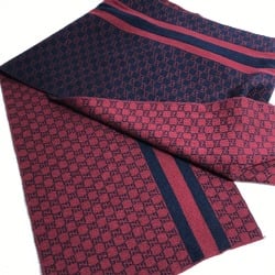 Gucci Bicolor Scarf Red Navy