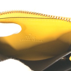 Gucci 255452 Sima Line Wallet Coin Compartment Compact Wallet Card Case coin purse yellow