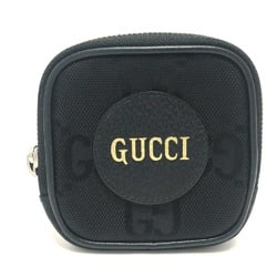 Gucci 645060 GG Wallet coin purse Black SilverHardware