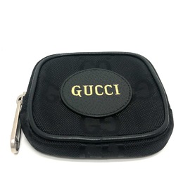 Gucci 645060 GG Wallet coin purse Black SilverHardware