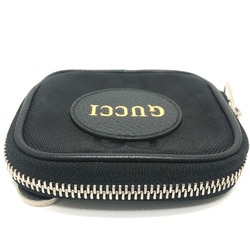 Gucci 645060 GG Wallet coin purse Black SilverHardware