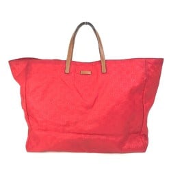 Gucci 286198 GG pattern Duffle Bag Tote Bag Red