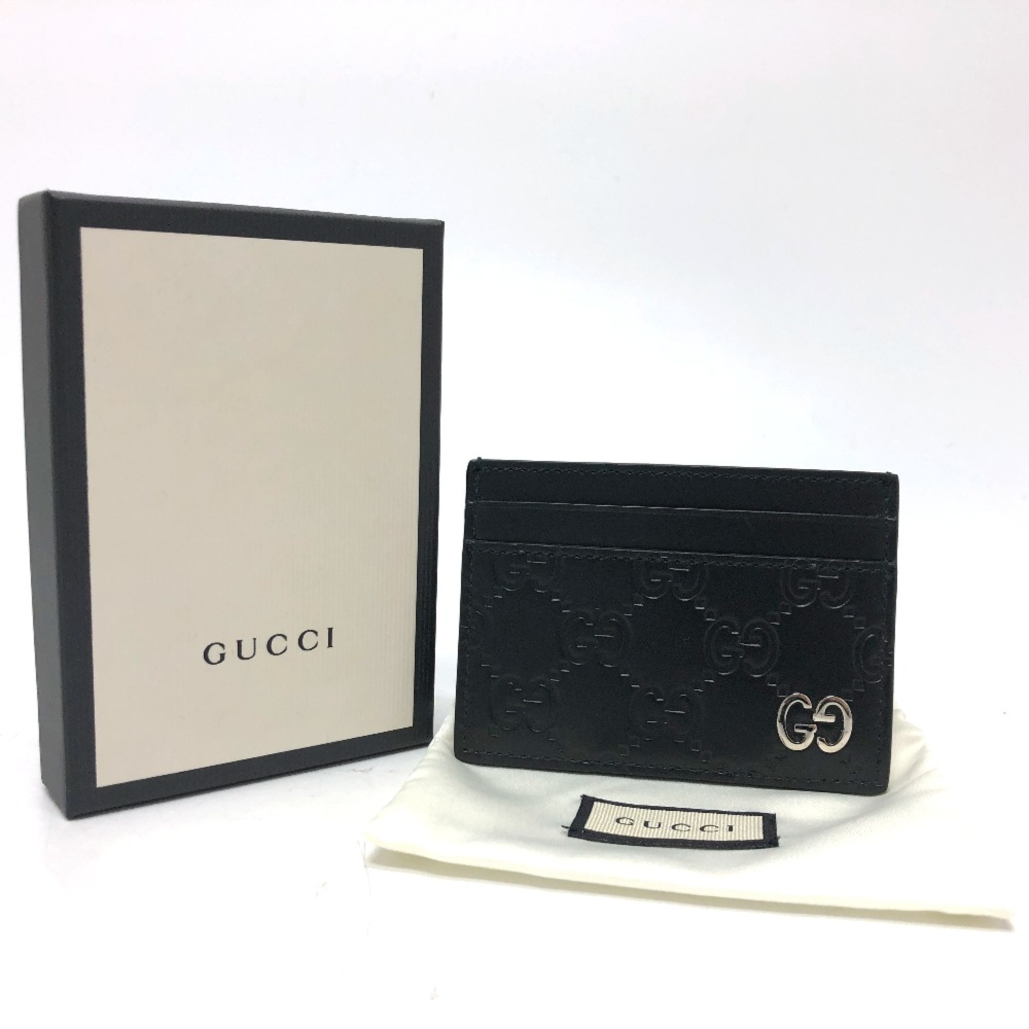 Gucci 473927 Sima Card Case Black