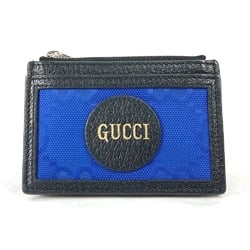 Gucci 625583 OFF THE GRID Coin Compartment Commuter Wallet Pass Case coin purse Blue x Black