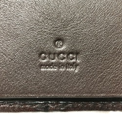 Gucci 203551 GG 6-Ring Key Case Brown GoldHardware