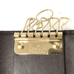 Gucci 203551 GG 6-Ring Key Case Brown GoldHardware