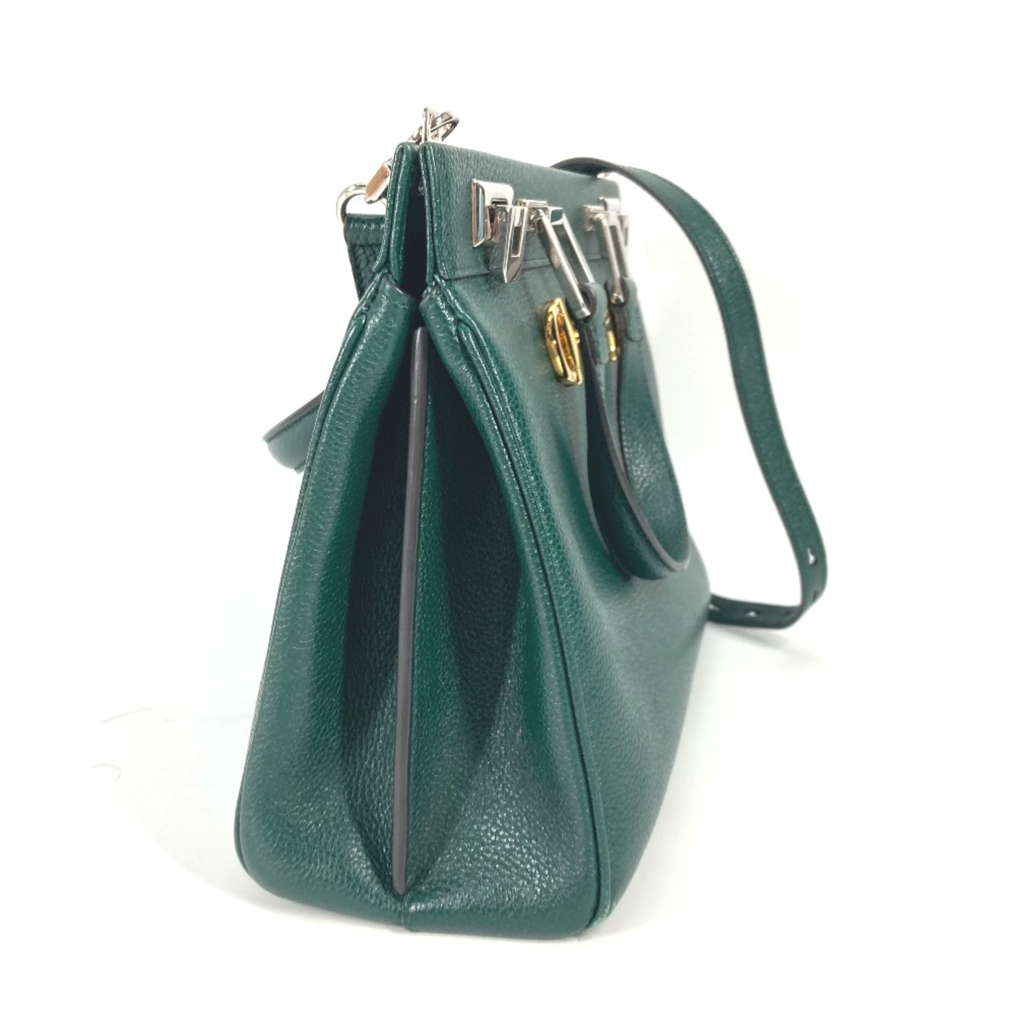 Gucci 569712 2WAY Bag Shoulder Bag Bag Hand Bag Green