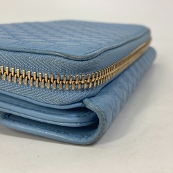 Gucci 449364 Zip Around Long Wallet Light blue