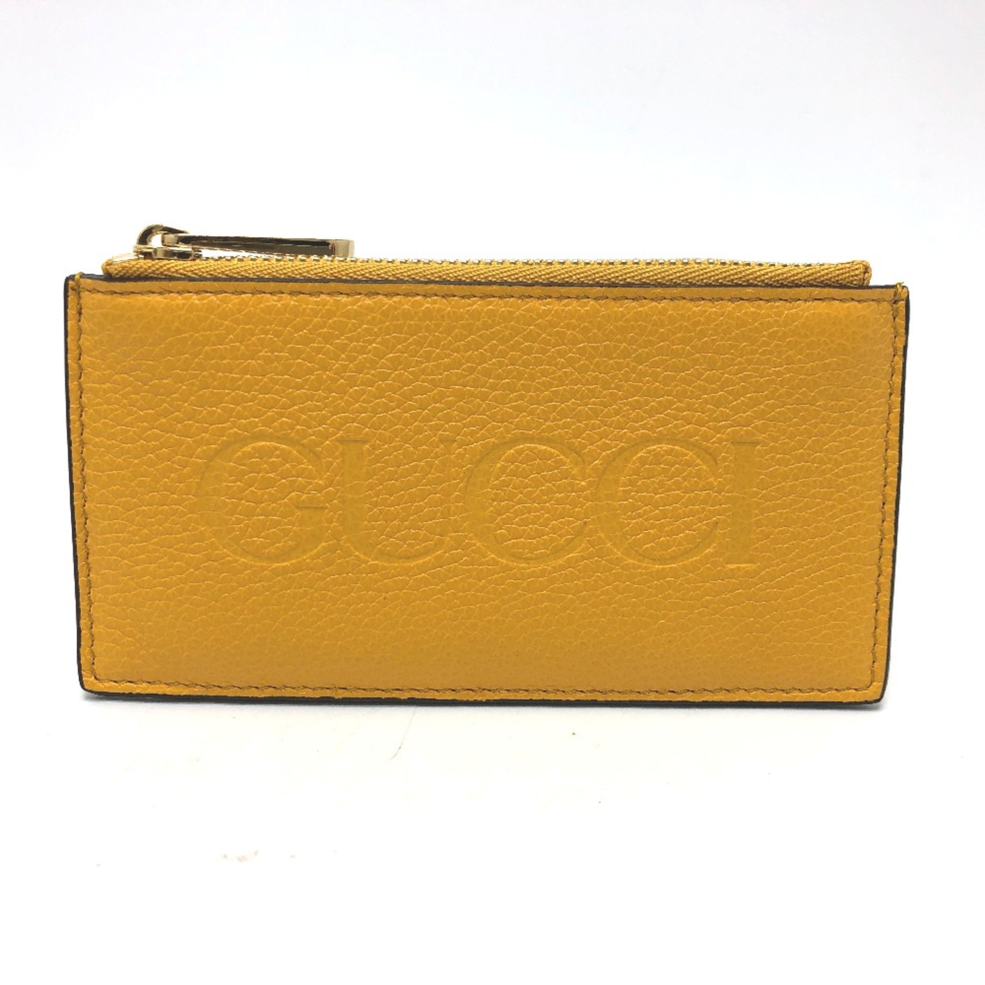 Gucci 725550 Card Case coin purse yellow GoldHardware