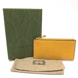 Gucci 725550 Card Case coin purse yellow GoldHardware