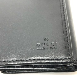 Gucci 035.2184 GG Long Wallet Folded wallet Black SilverHardware