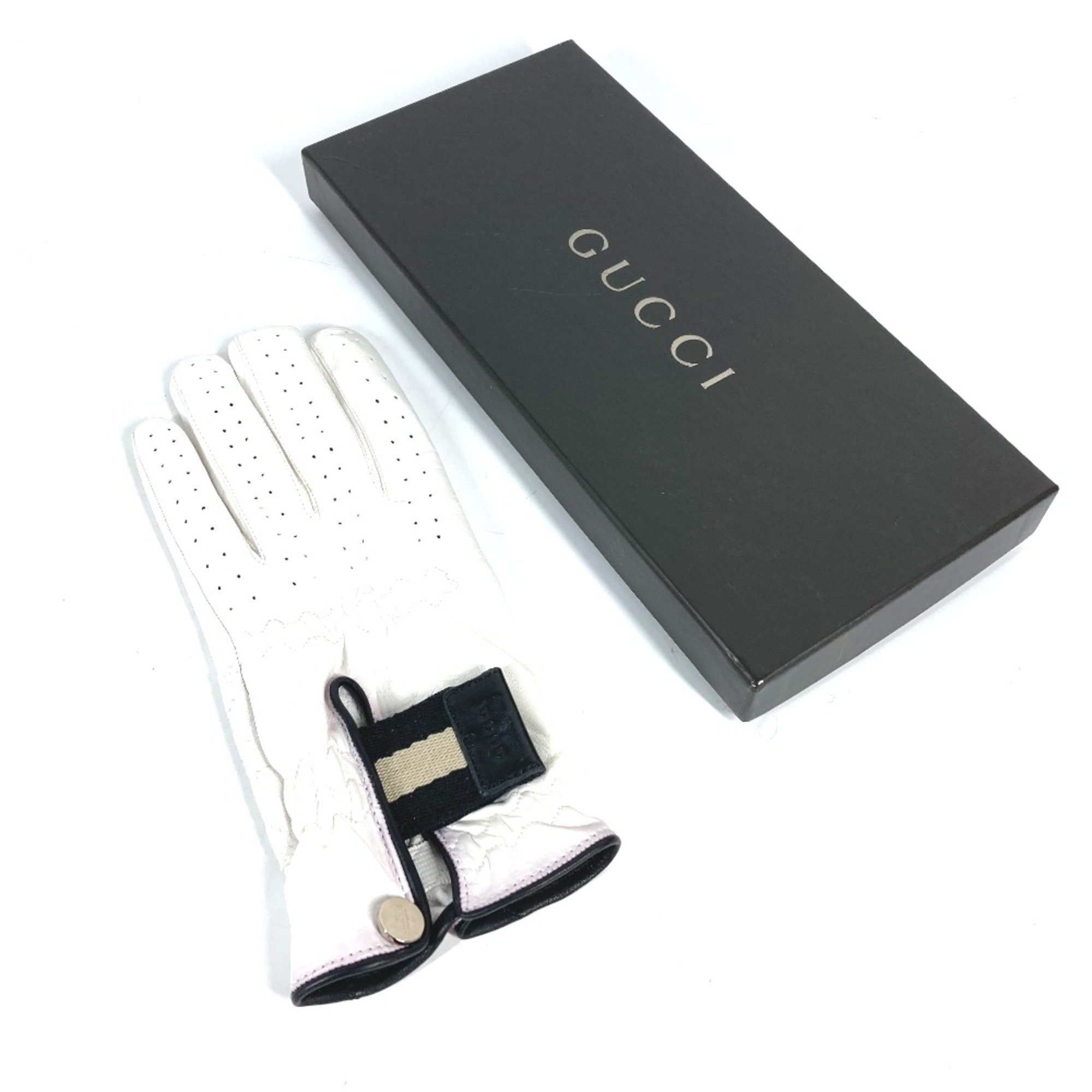 Gucci For left hand Sports gloves White