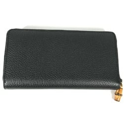 Gucci 739499 GG Marmont Bamboo Long wallet Long Wallet Navy