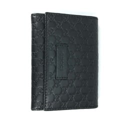 Gucci 544030 Guccissima Two fold Card Case Black
