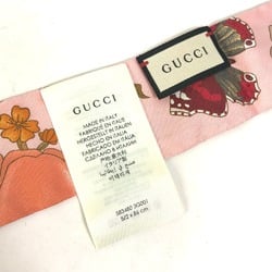 Gucci 583480 Flora floral pattern flower BandeauScarf Scarf pink