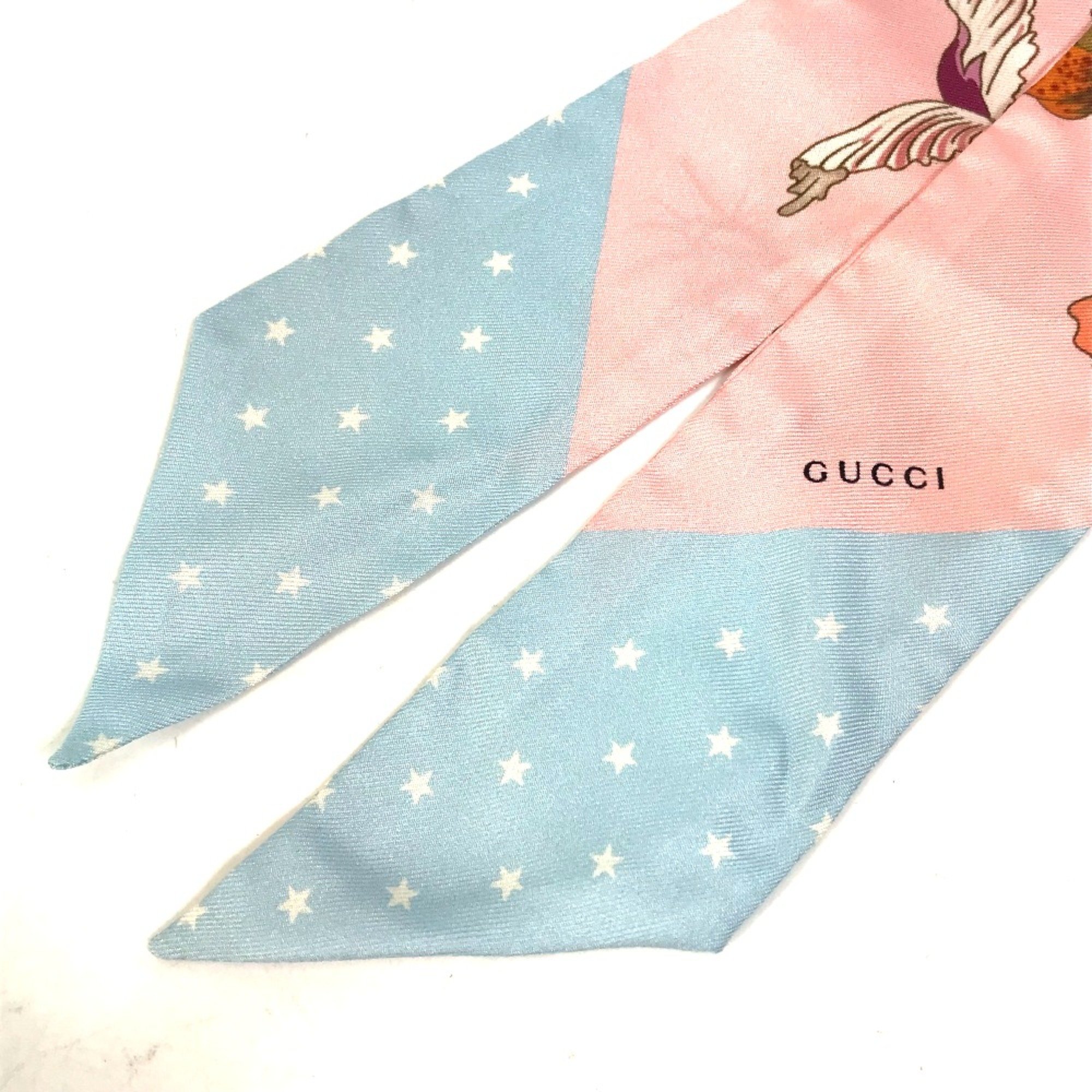 Gucci 583480 Flora floral pattern flower BandeauScarf Scarf pink