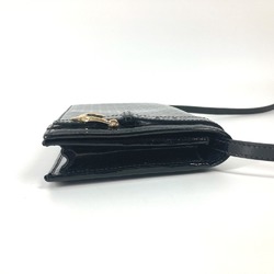 Gucci 354086 GG Micro Gucci Bag Crossbody Shoulder Wallet Long Wallet Shoulder Bag Black