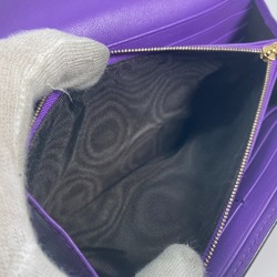 Gucci 369663 flap Long Wallet Purple Based