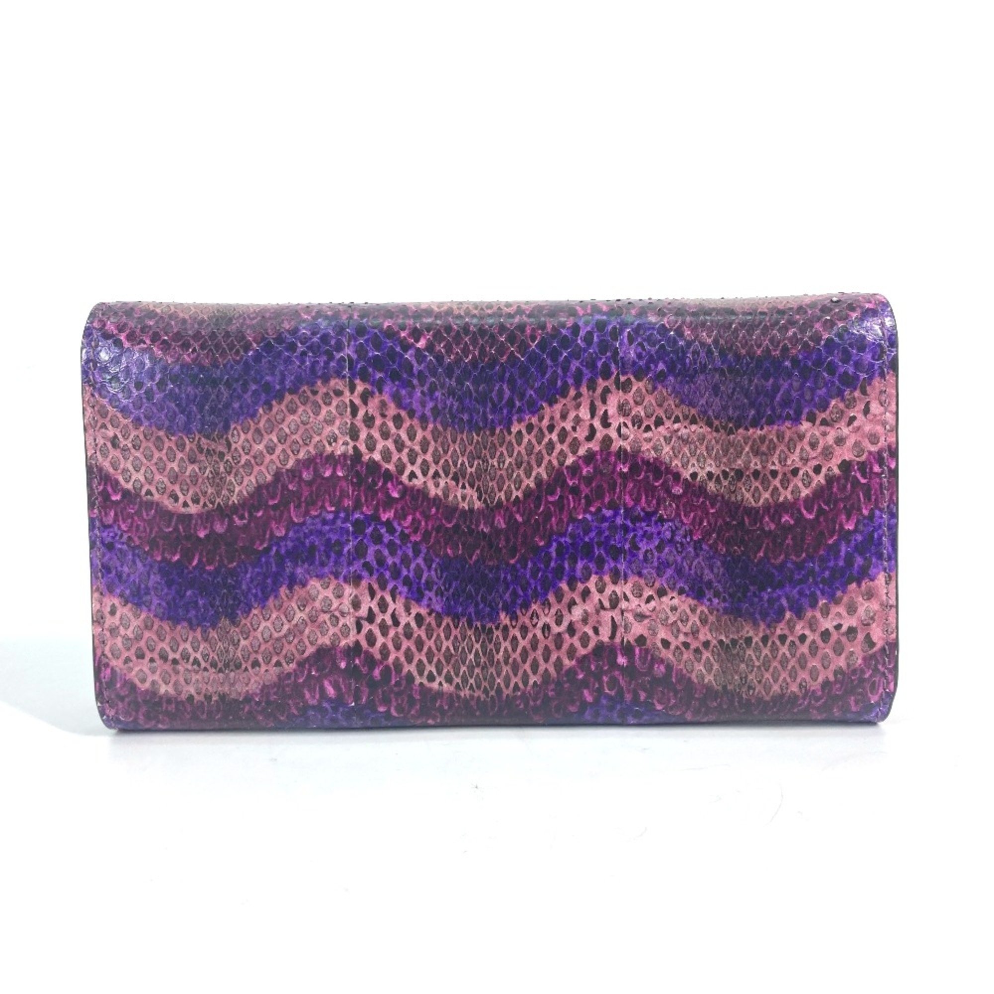 Gucci 369663 flap Long Wallet Purple Based