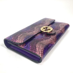 Gucci 369663 flap Long Wallet Purple Based