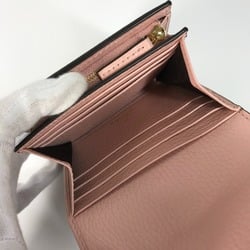 Gucci 598587 GG Supreme Medium wallet Folded wallet Pink x BeigeBased