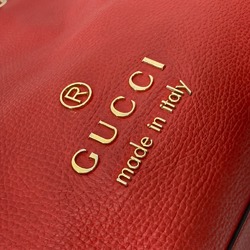 Gucci 380118 logo Braided handle Tote Bag RedBased