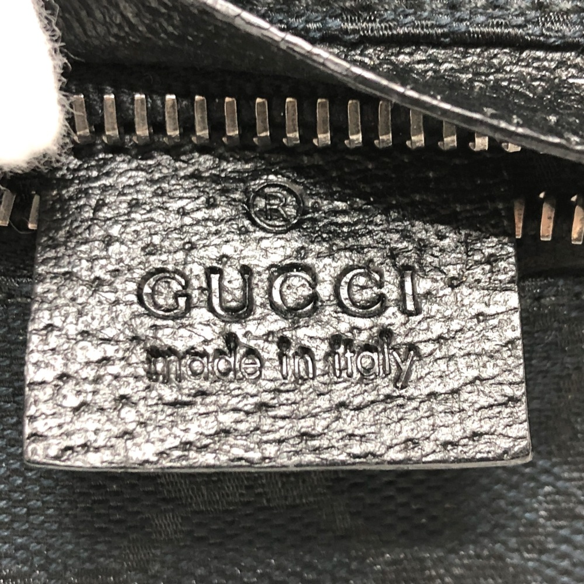 Gucci 162962 GGCanvas Waist Pouch Black SilverHardware