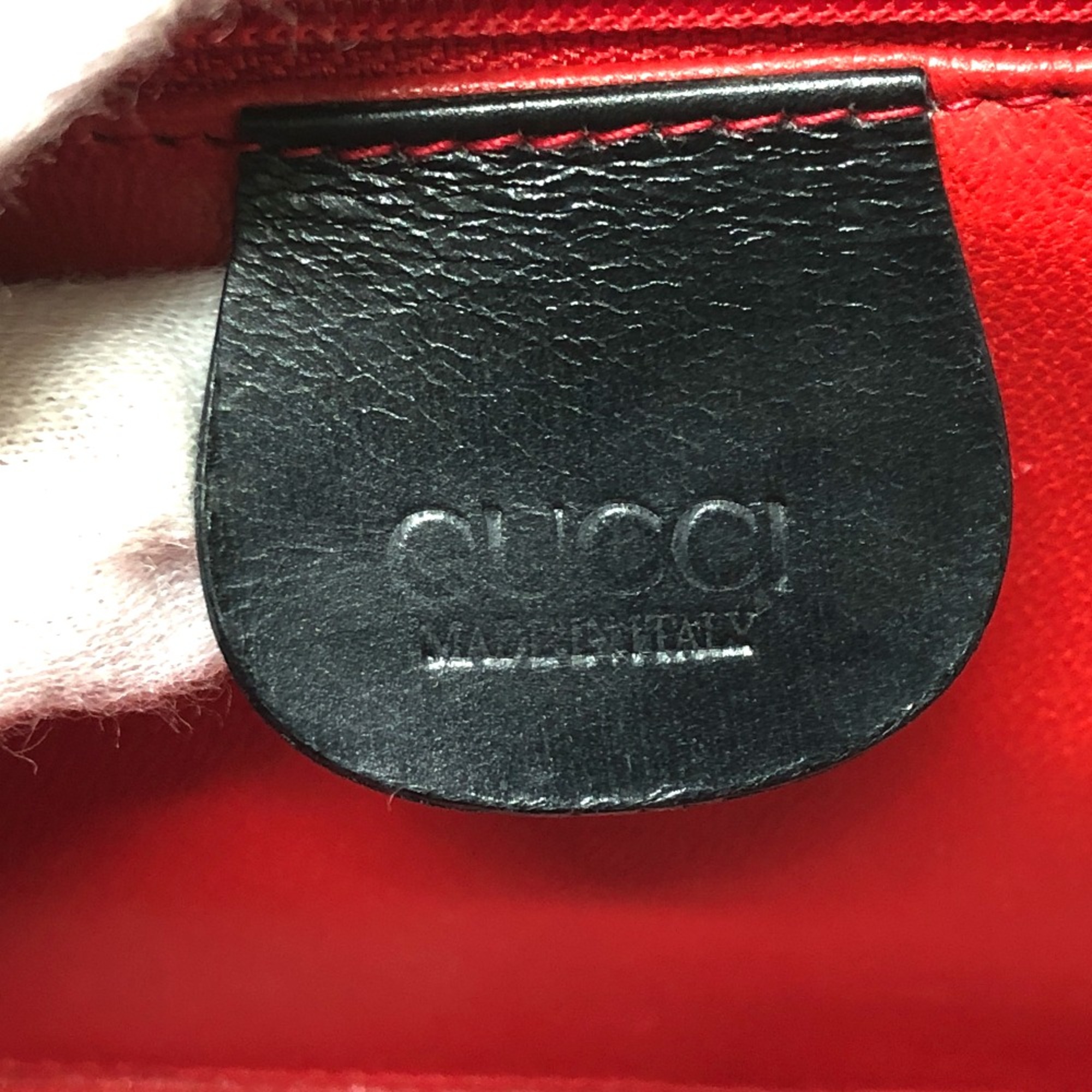 Gucci 110-0218 Jewelry box Hand Bag Black GoldHardware