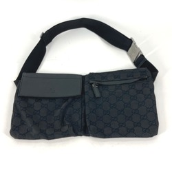 Gucci 28566 Shoulder Bag Cross Waist pouch body bag Black