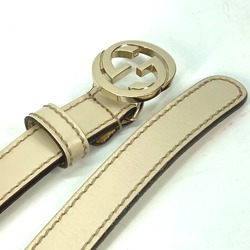 Gucci 159614 Thin belt belt Ivory