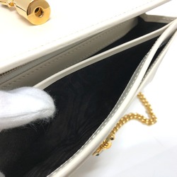 Gucci 652681 Chain wallet Long Wallet Cream White Based White