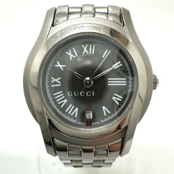 Gucci 5500L Quartz Date Wristwatch Silver