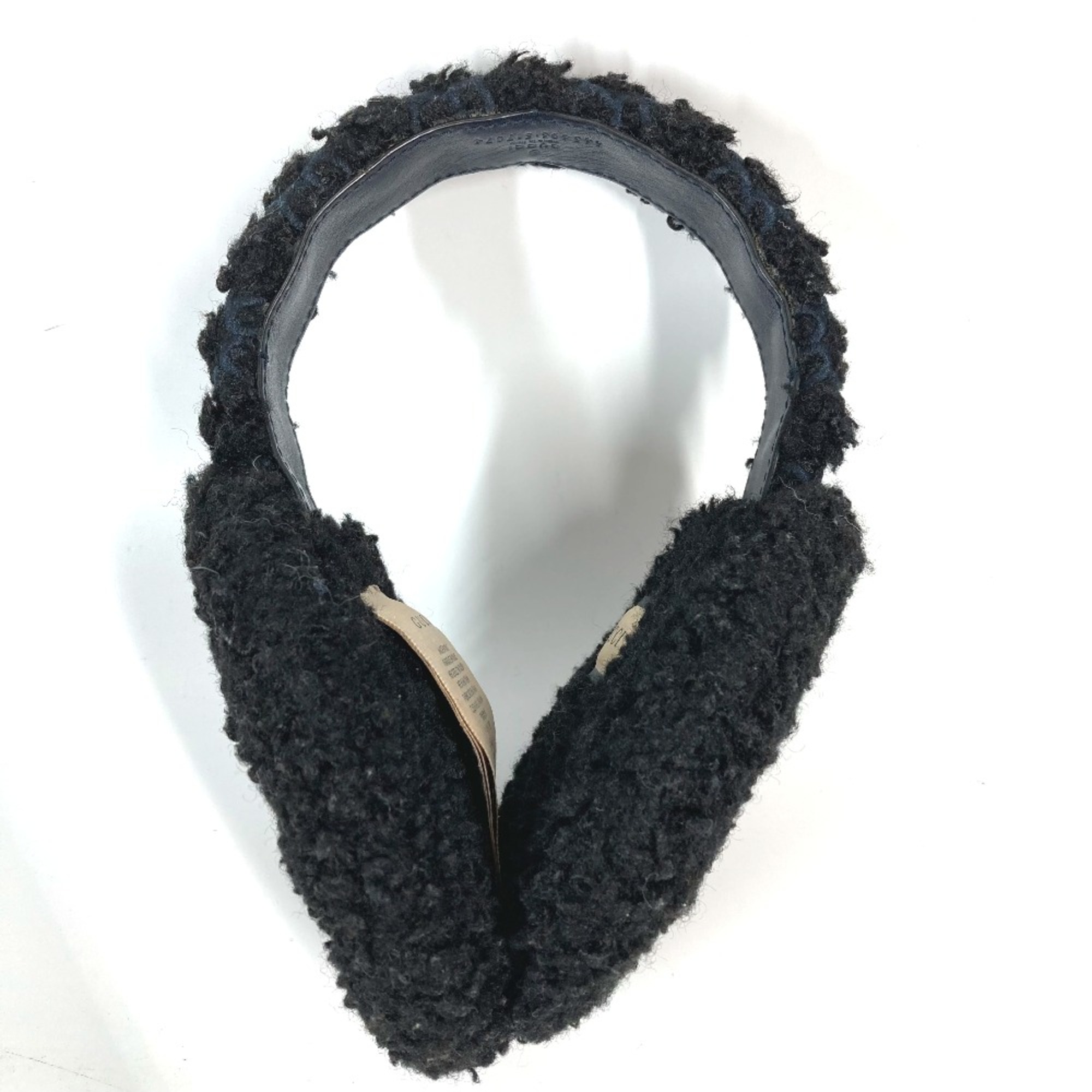 Gucci 645495 ear warmers GG fur fluffy Earmuff Black