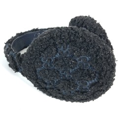 Gucci 645495 ear warmers GG fur fluffy Earmuff Black