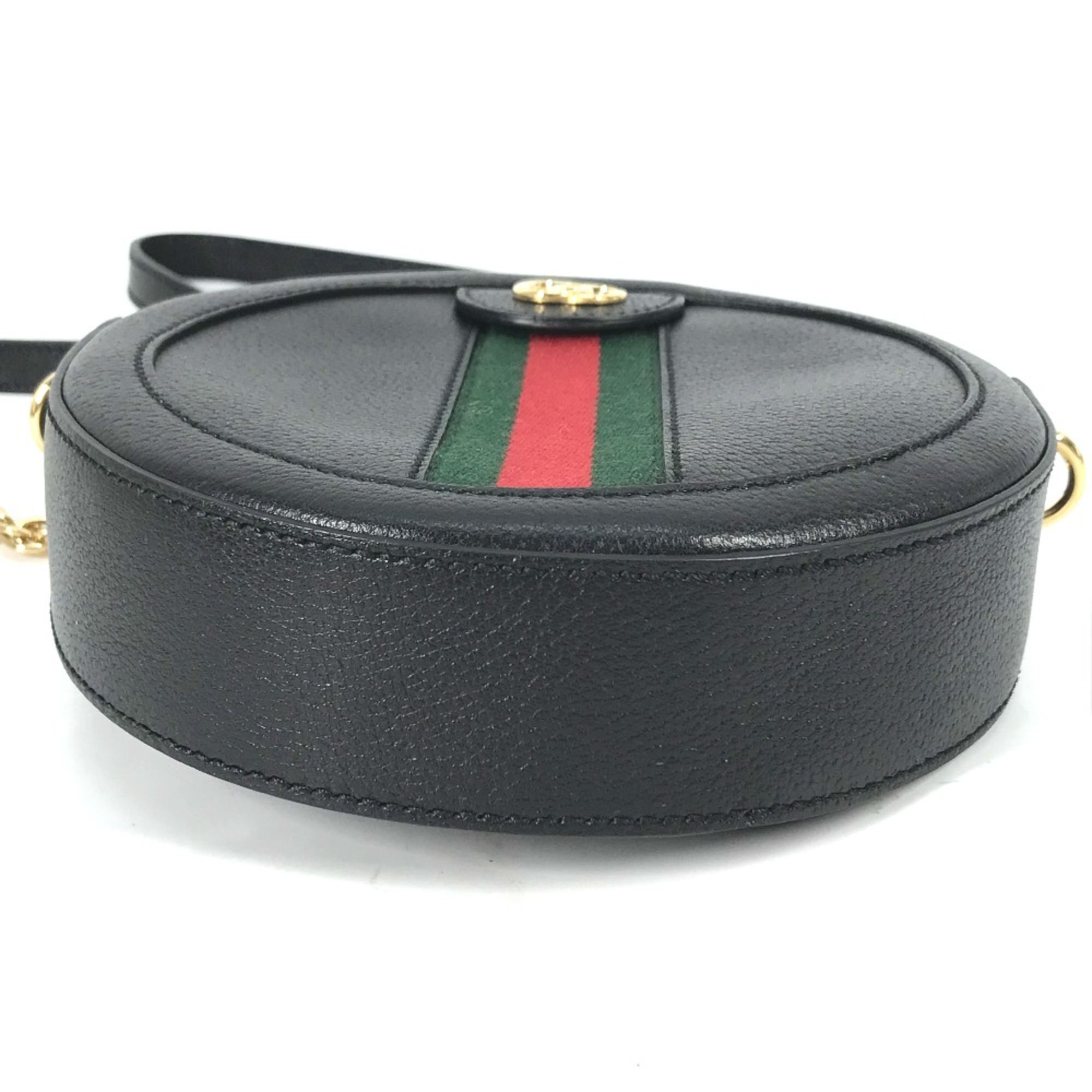 Gucci 550618 Shelly line GG Pochette Crossbody Chain bag Shoulder Bag Black eLADY Globazone