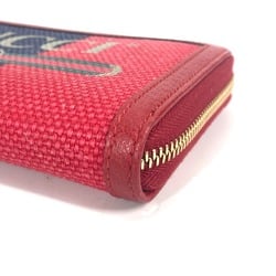 Gucci 524790 Long wallet Zip Around Long Wallet Red White x blue