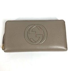 Gucci 282413 Long wallet with tassel Zip Around Long Wallet Beige