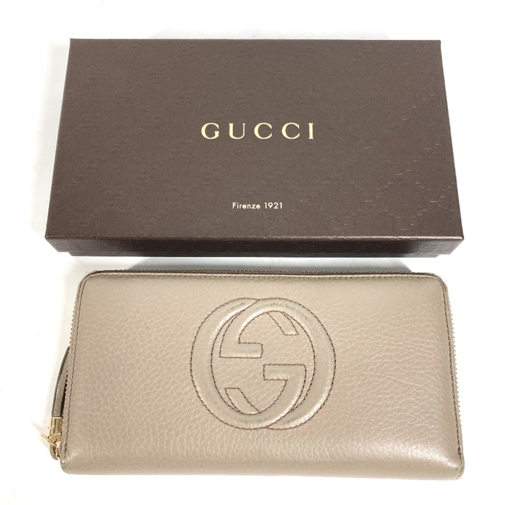 Gucci 282413 Long wallet with tassel Zip Around Long Wallet Beige