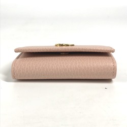 Gucci 456118 GG Marmot 6-Ring Key Case pink