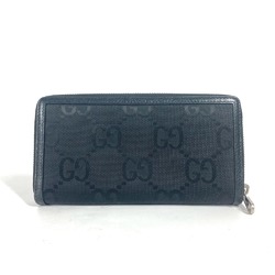 Gucci 625576 logo Long wallet Zip Around Long Wallet Black