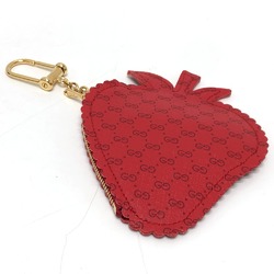 Gucci 576493 Key ring coin purse Red GoldHardware